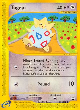 Togepi 114/147 - Aquapolis-1