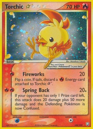 Torchic Star 108/109 - Team Rocket Returns Holofoil-1