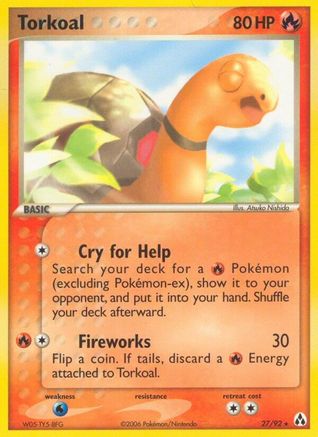 Torkoal/92 - Legend Maker Reverse Holofoil-1