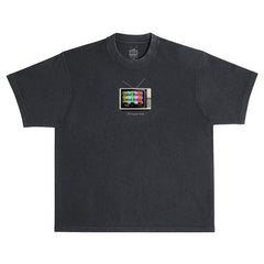 Color Bars 'No Signal' Heavyweight Tee - Black-1