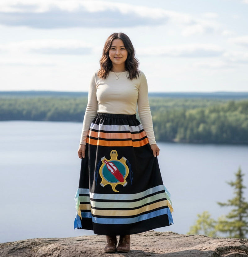 Turtle's Honor Ribbon Skirt-2