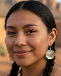 Abalone Drop Earrings-2