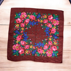 Burgundy Kookum Scarf-3
