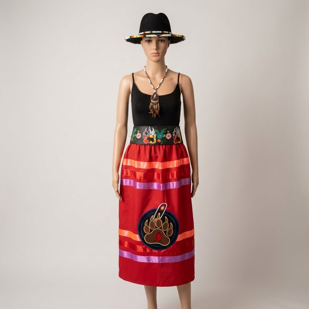 Heritage Leather Regalia Belt (Bear Paw)-6