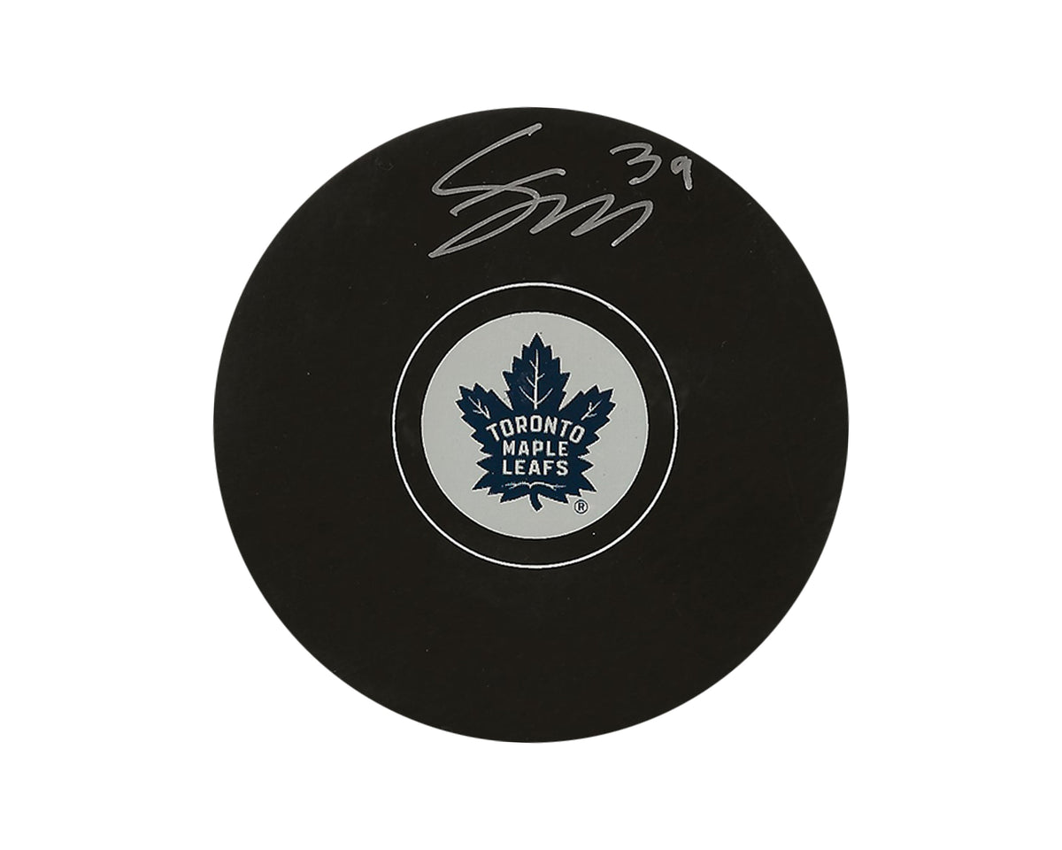Palet autographié par Fraser Minten - Modèle autographe des Maple Leafs de Toronto