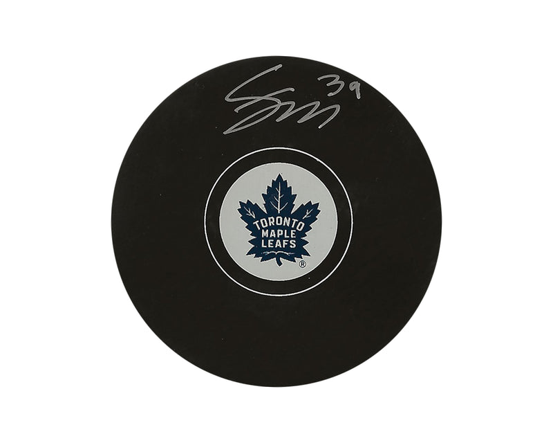 Palet autographié par Fraser Minten - Modèle autographe des Maple Leafs de Toronto-1