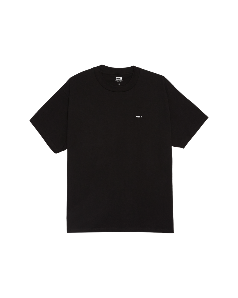 Obey 'Icon Stencil Flame' Tee - Black-1