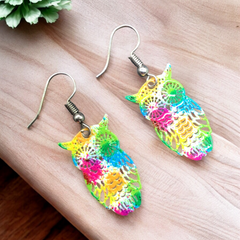 Owl Hollow Out Earrings-1