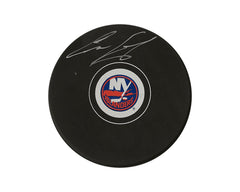 Disco de hockey autografiado por Ilya Sorokin del modelo de los New York Islanders-1