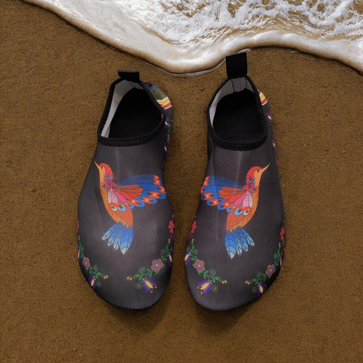 Whispering Hummingbird Aqua Shoes-3