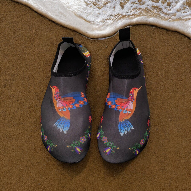 Whispering Hummingbird Aqua Shoes-3