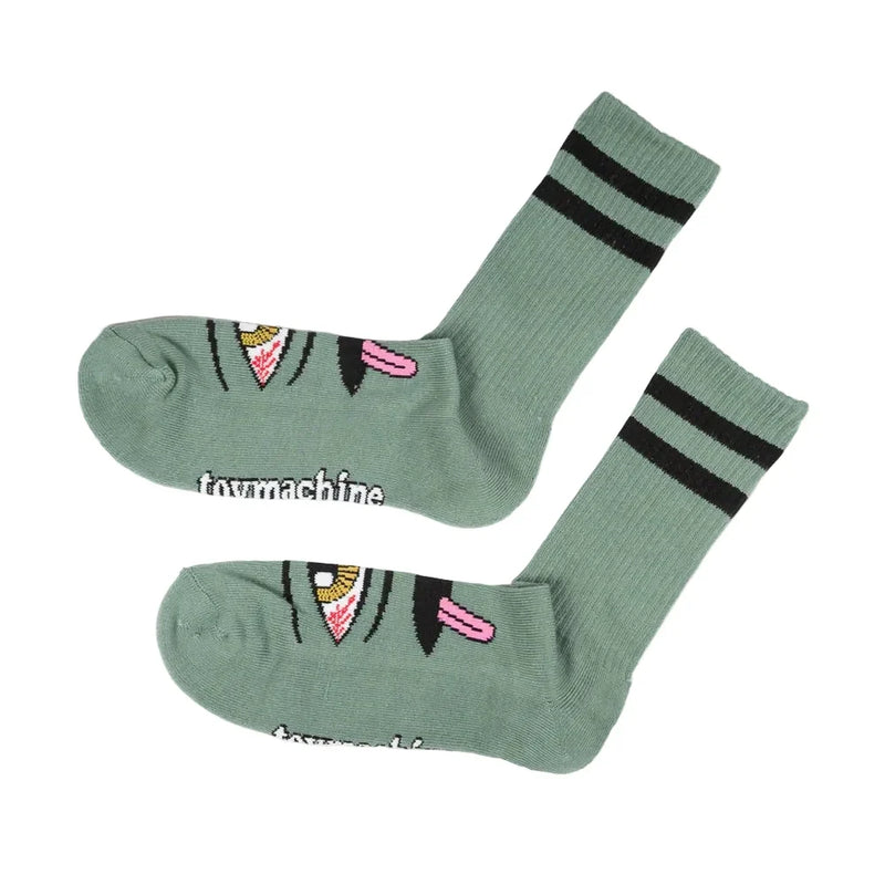 Toy Machine 'Bloodshot Eye' Crew Socks - Forest-2