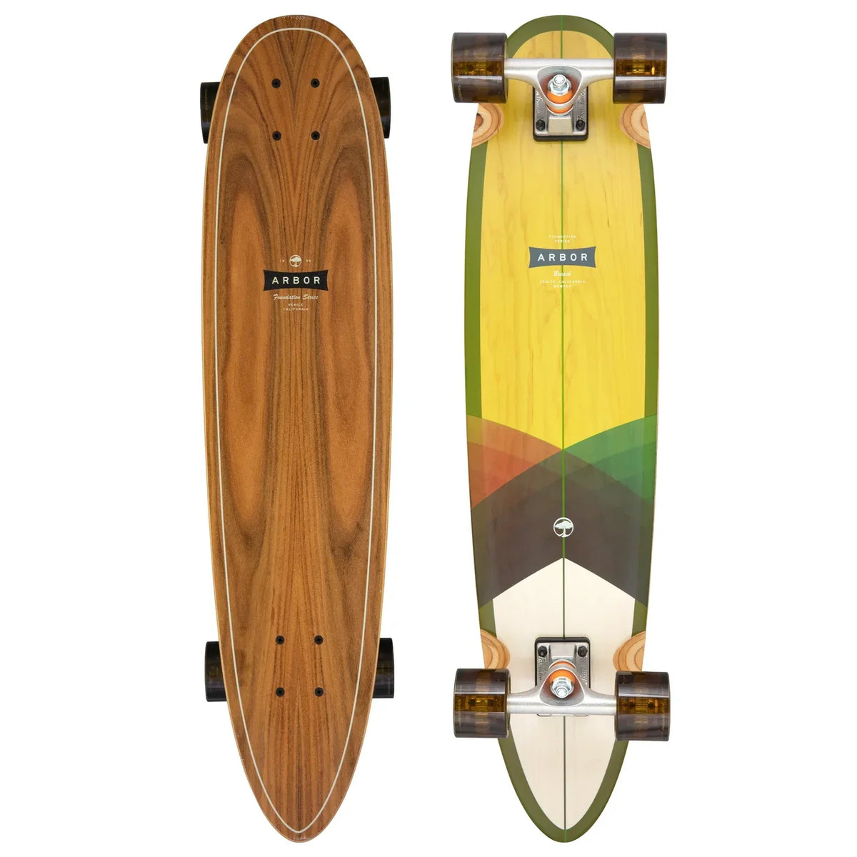 Arbor 'Breach Foundation' Complete Pintail Longboard - Multi