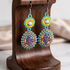 Drop Beaded Earrings(7)-1