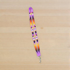 Light Purple Native Beaded Lanyard-1