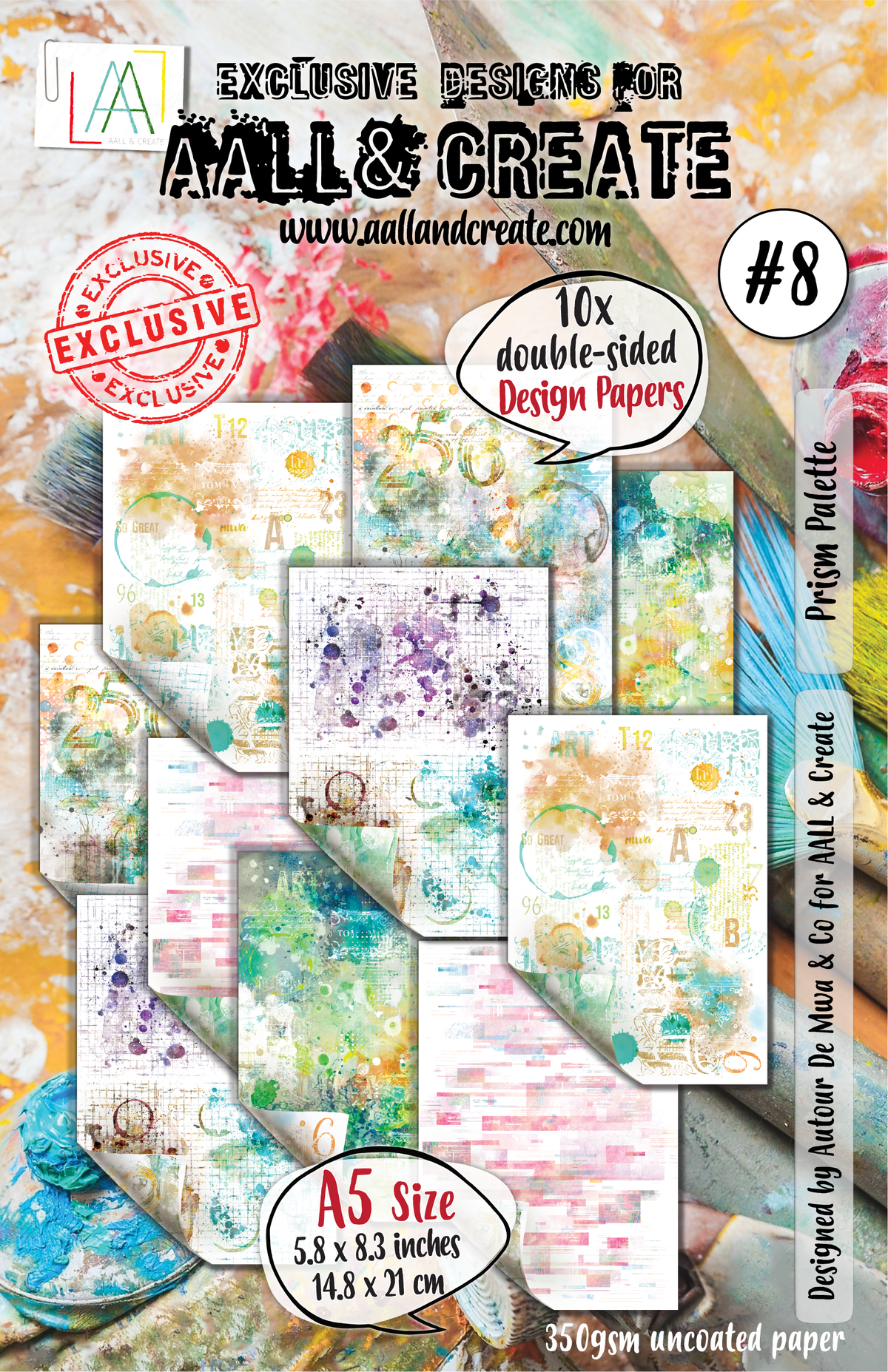 AALL and Create - Papel de diseño A5 - Prism Palette-1