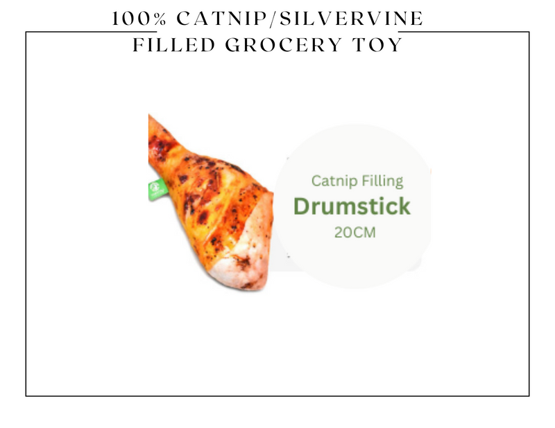 100% Silvervine/Catnip Filled Grocery Cuddle Toy-11