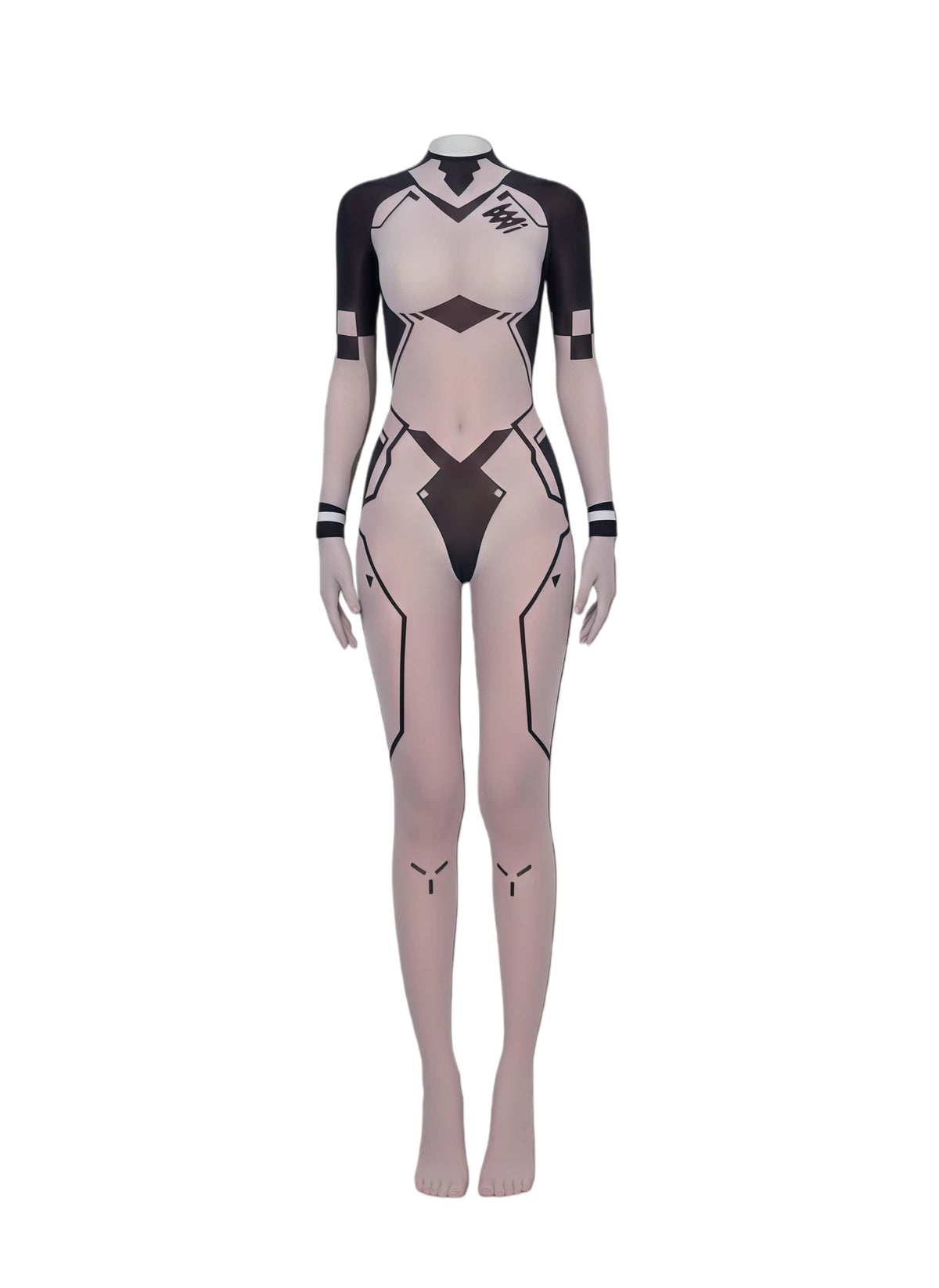 Cyber-Elegance 10D Ultra-Sheer Bodystocking | Anime-Inspired Sci-Fi Silhouette-4