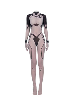 Cyber-Elegance 10D Ultra-Sheer Bodystocking | Anime-Inspired Sci-Fi Silhouette-4