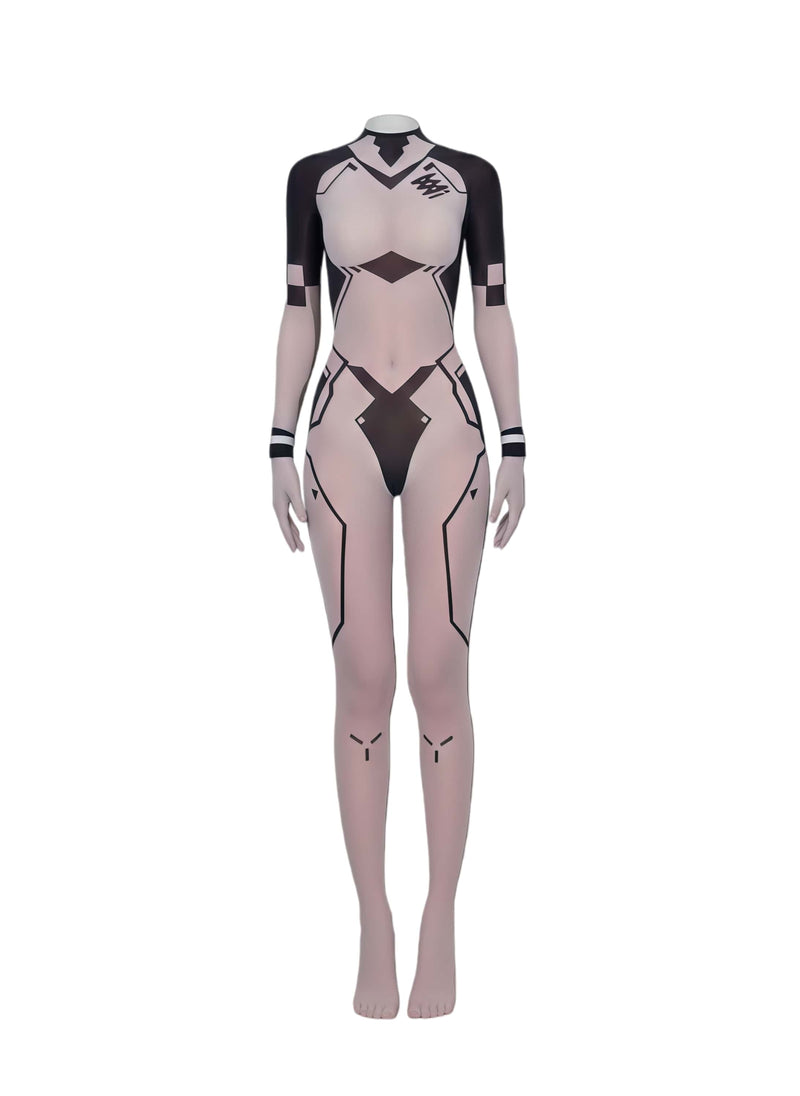 Cyber-Elegance 10D Ultra-Sheer Bodystocking | Anime-Inspired Sci-Fi Silhouette-4