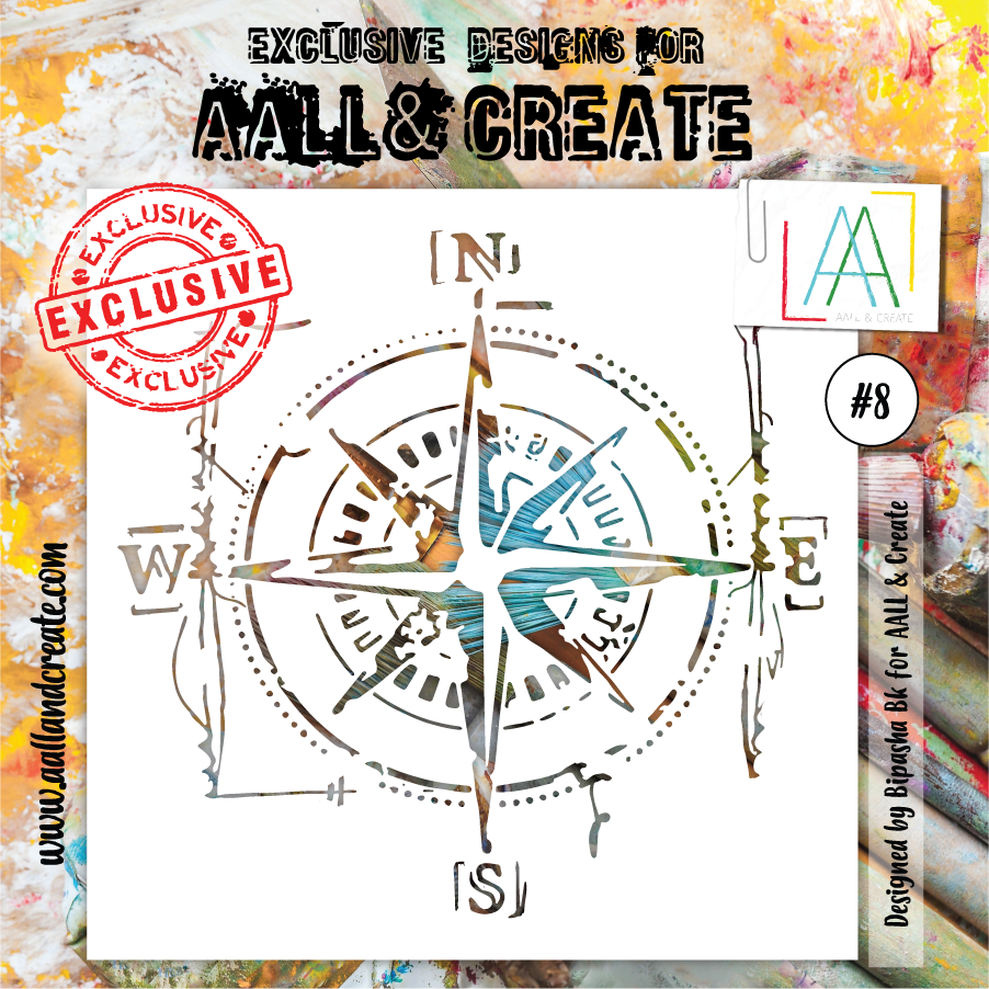AALL and Create Stencil - 8 - Compass-1