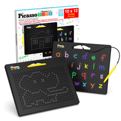 PicassoTiles - PicassoTiles Double-Sided Magnetic Drawing Tablet Pad - Ages 3+-1