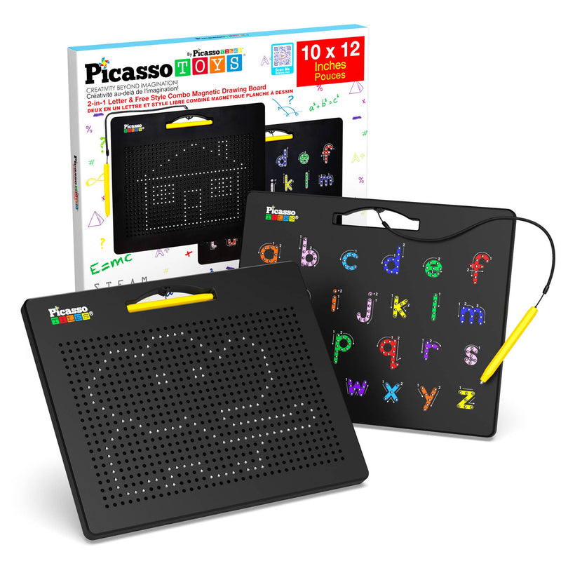 PicassoTiles - PicassoTiles Double-Sided Magnetic Drawing Tablet Pad - Ages 3+-1