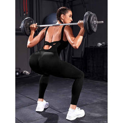 Women’s Cross-Back Sports Jumpsuit – Backless Yoga & Workout Activewear-5