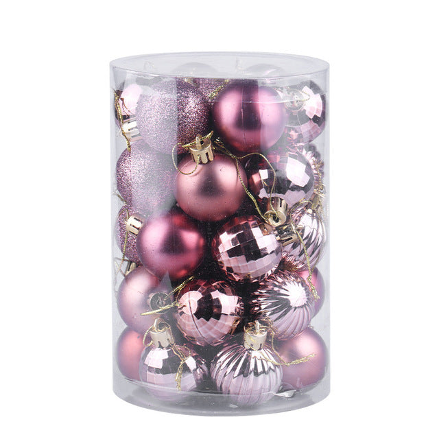 34 Christmas Ball Set 4cm Christmas Ornaments-21