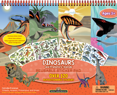 Teacher Created Resources - Dinosaurs and Prehistoric Animals Reusable Large Sticker Pad - Ages 3+-1