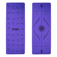 Yoga Mat Posture Line Non-Slip TPE Fitness Mat – Beginner Support &amp; Alignment Guide-5