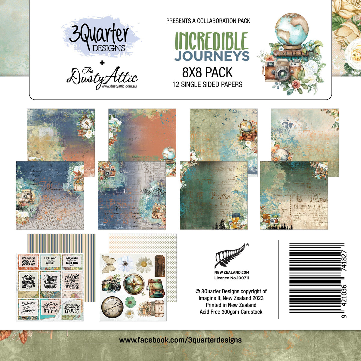 Incredible Journeys 8x8 Pack-1
