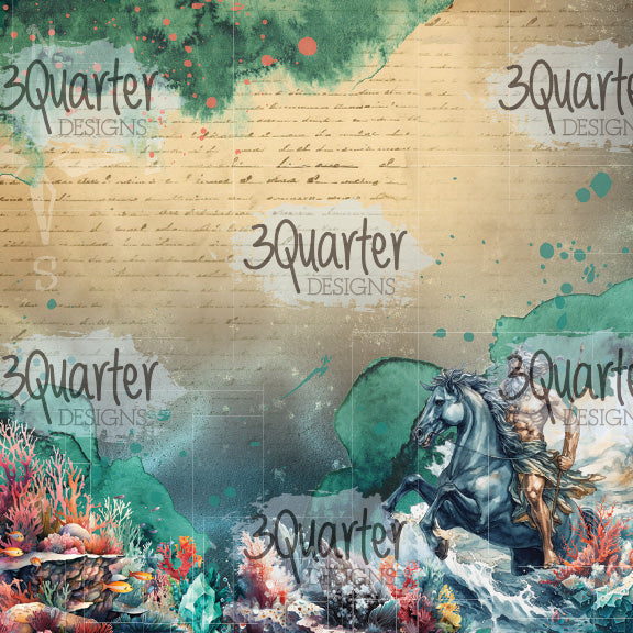 3Quarter Designs Poseidon's Kingdom 8x8 Paper Pack-4