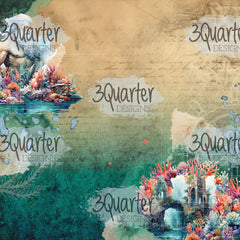 3Quarter Designs Poseidon's Kingdom 8x8 Paper Pack-5