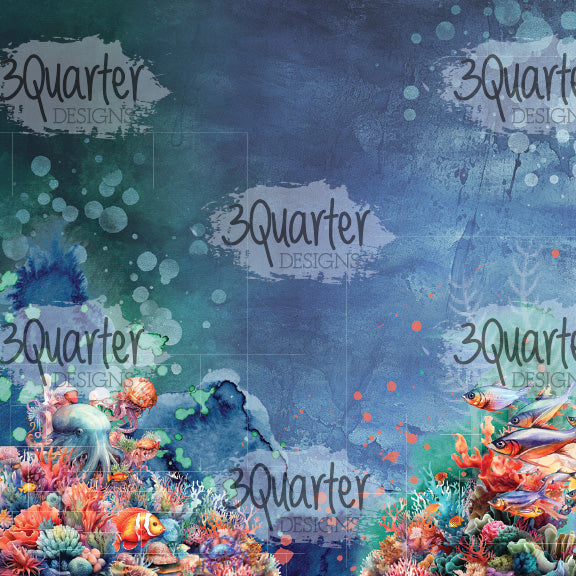 3Quarter Designs Poseidon's Kingdom 8x8 Paper Pack-6