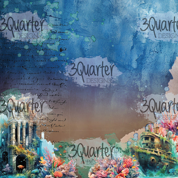 3Quarter Designs Poseidon's Kingdom 8x8 Paper Pack-9