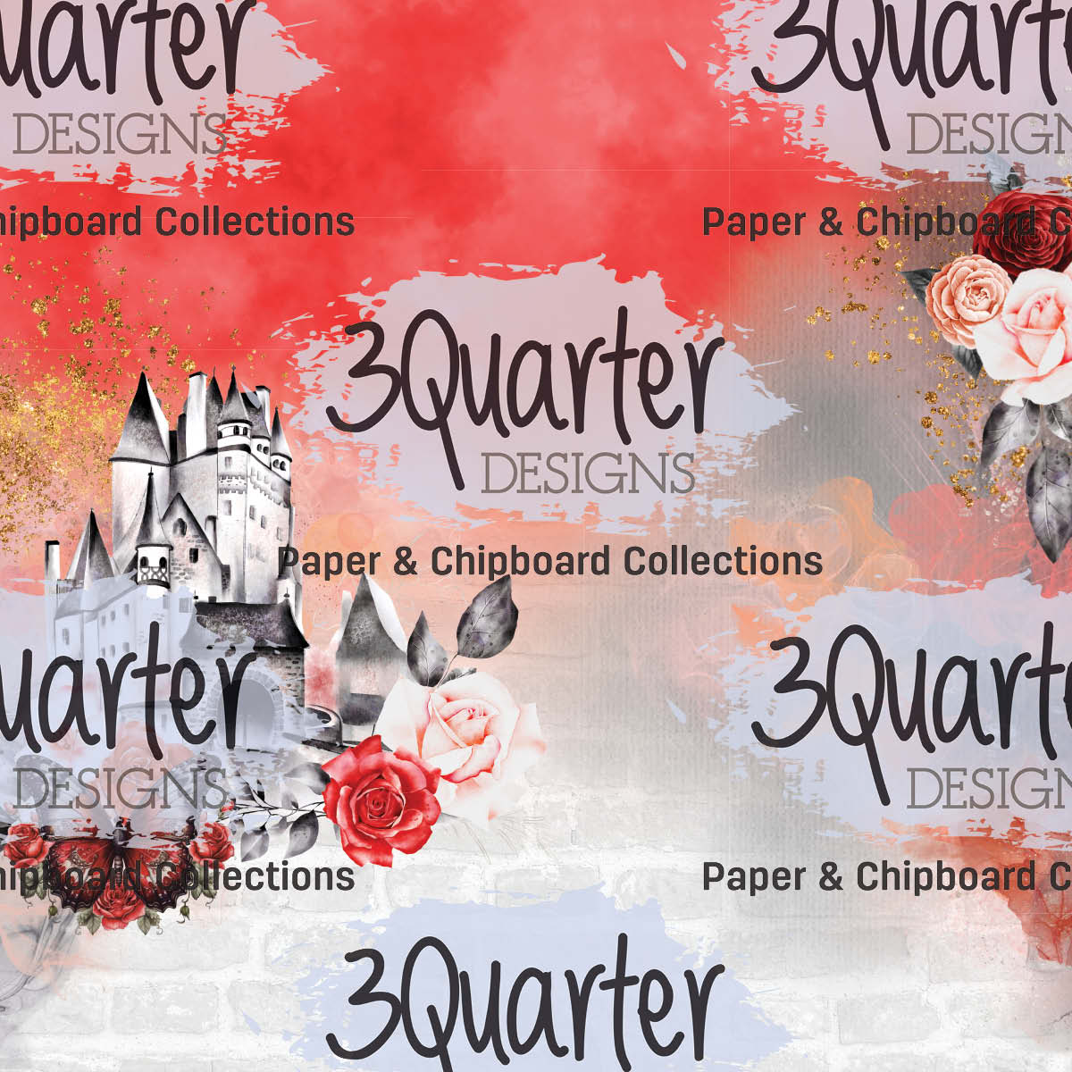 Spellbound Rose 8x8 Pack-3