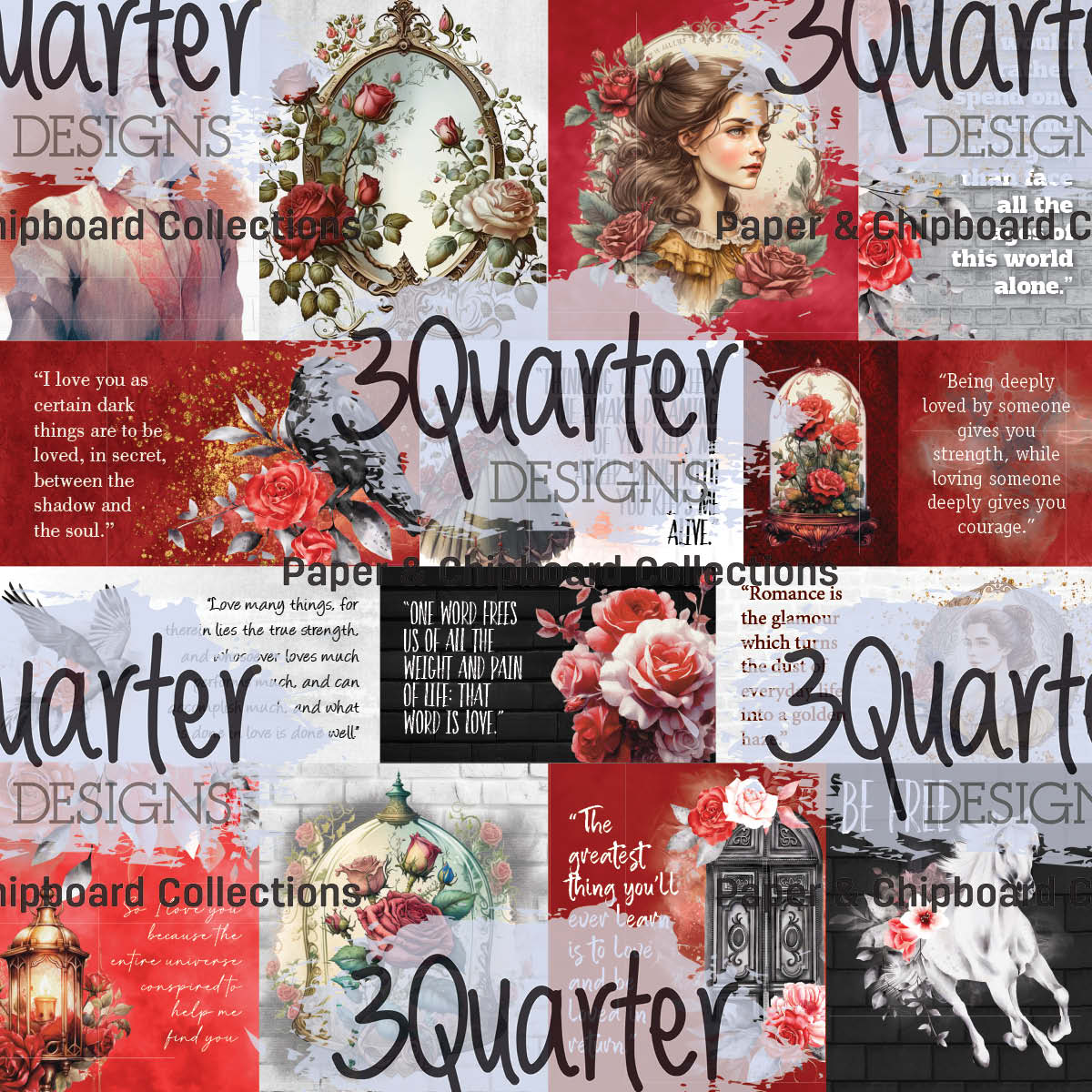 Spellbound Rose 8x8 Pack-10