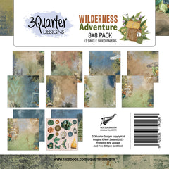 3Quarter Designs - 8" X 8" Paper Pack - Wilderness Adventures-1