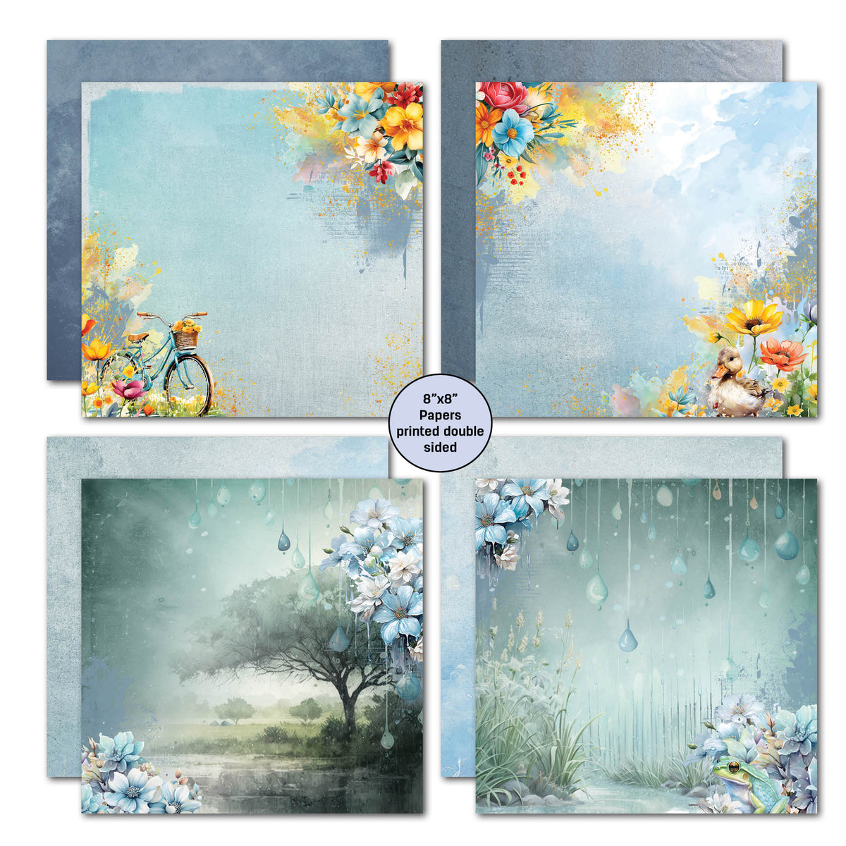 3Quarter Designs Tomorrow's Rainbow 8x8 Paper Pack-2