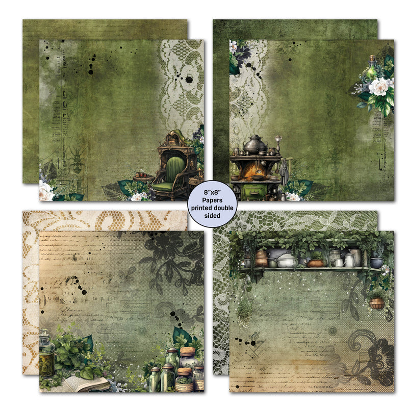 3Quarter Designs Earth Witch 8x8 Paper Pack-2