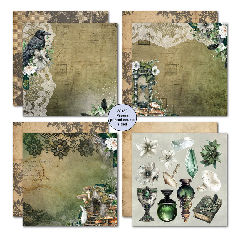 3Quarter Designs Earth Witch 8x8 Paper Pack-4