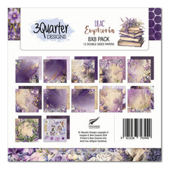 3Quarter Designs Lilac Euphoria 8x8 Paper Pack-1