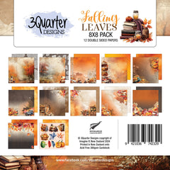 3Quarter Designs Falling Leaves 8x8 Paper Pack-1