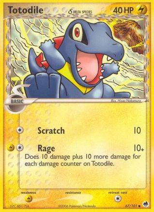 Totodile (Delta Species) 67/101 - Dragon Frontiers-1