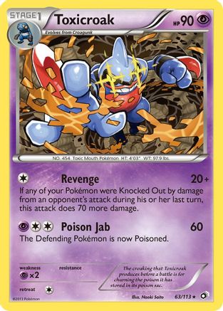 Toxicroak/113 - Legendary Treasures Reverse Holofoil