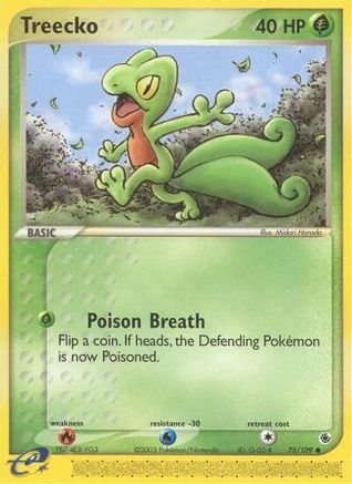 Treecko - 75/109 75/109 - Ruby and Sapphire Reverse Holofoil-1