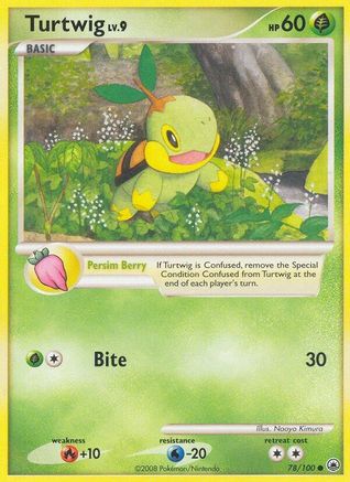 Turtwig (78)/100 - Majestic Dawn Reverse Holofoil-1