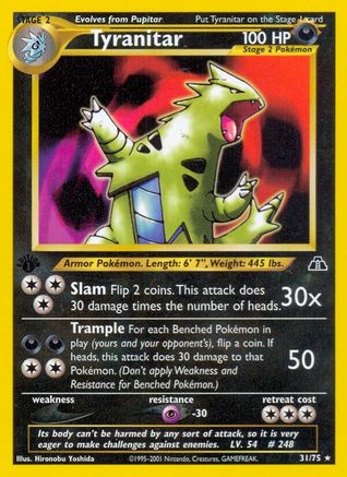 Tyranitar (31) 31/75 - Neo Discovery 1st Edition-1