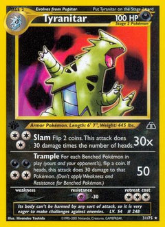 Tyranitar (31) 31/75 - Neo Discovery 1st Edition-1